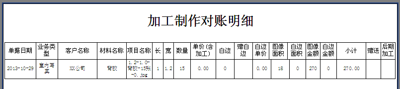 飛揚(yáng)動(dòng)力廣告公司管理軟件賬目管理樣式預(yù)覽界面